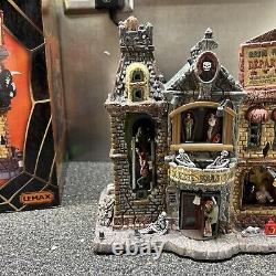 Lemax Spooky Town Grim Reaper's Department Store Clean Tested Nice Complete