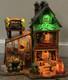 Lemax Spooky Town Grisley's Greenhouse LIGHTS WORK/ NO SOUND/ MISSING 2 PIECES