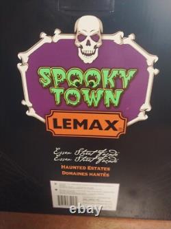 Lemax Spooky Town HAUNTED ESTATES #35016 2023 Village Facade LED Lit Scenenib