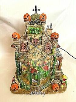 Lemax Spooky Town HEMLOCK'S NURSERY As is Works but with repairs & No Cord