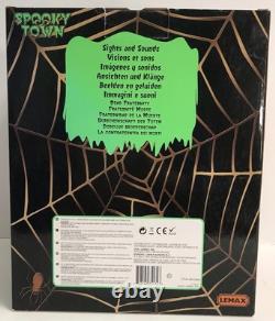 Lemax Spooky Town Halloween DEAD FRATERNITY #75171 RARE Works VIDEO Read