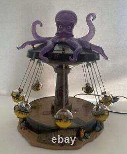 Lemax Spooky Town Halloween Octo-swing Carnival Ride Lights Sound Motion