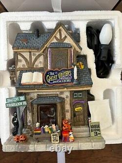 Lemax Spooky Town Instant Village Lot of 4 Lighted Buildings all CIB with bulbs