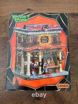 Lemax Spooky Town Instant Village Lot of 4 Lighted Buildings all CIB with bulbs