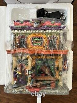 Lemax Spooky Town Instant Village Lot of 4 Lighted Buildings all CIB with bulbs