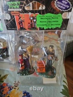 Lemax Spooky Town Lot Of 10 Halloween Figures Etc In Original Packs Mix Lot Read