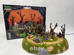Lemax Spooky Town Monster Motorcycle Rally Retired 2010 #04173 New Damaged Box