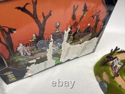 Lemax Spooky Town Monster Motorcycle Rally Retired 2010 #04173 New Damaged Box