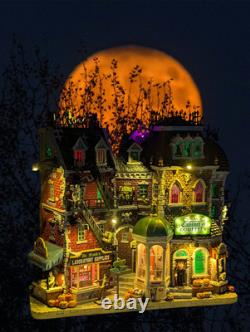 Lemax Spooky Town Monsters on Main Street Facade Halloween Village Collectible