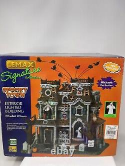 Lemax Spooky Town Morbid Manor Haunted House Ghostly Mansion 95804 New Retired