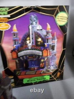 Lemax Spooky Town Mortis Theater Lighted & Animated Building Tested! See Video