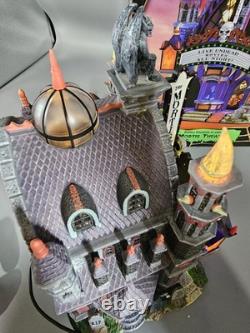 Lemax Spooky Town Mortis Theater Lighted & Animated Building Tested! See Video