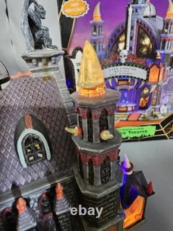 Lemax Spooky Town Mortis Theater Lighted & Animated Building Tested! See Video
