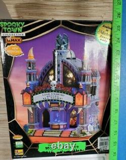 Lemax Spooky Town Mortis Theater-Lights & Animation withBox Rare, Retired