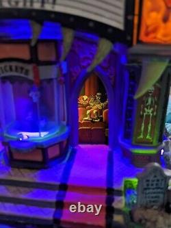 Lemax Spooky Town Mortis Theater-Lights & Animation withBox Rare, Retired