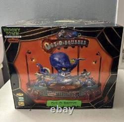 Lemax Spooky Town Oct-O-Squeeze Giant Squid Carnival Ride AS IS Read Description