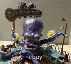 Lemax Spooky Town Oct-O-Squeeze Giant Squid Carnival Ride AS IS Read Description