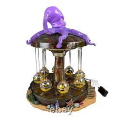 Lemax Spooky Town Octo-Swing Animated Carnival Ride Box & Adapter Lights Sound