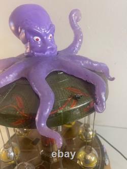 Lemax Spooky Town Octo-Swing Halloween Carnival Ride Village Retired 2011 AS IS