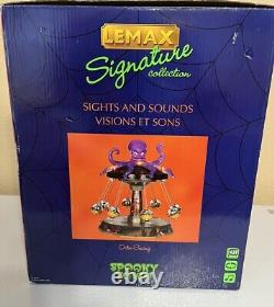 Lemax Spooky Town Octo-Swing Lights & Sound Carnival Ride 14379 Working