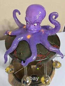 Lemax Spooky Town Octo-Swing Lights & Sound Carnival Ride 14379 Working