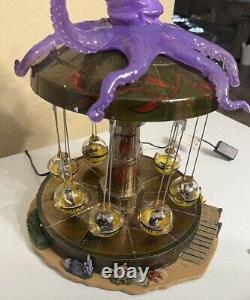 Lemax Spooky Town Octo-Swing Lights & Sound Carnival Ride 14379 Working