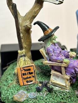 Lemax Spooky Town Retired Witches RARE Released 2009 Retired 2011 #94966