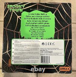 Lemax Spooky Town, The Crypt Casino, Halloween, RARE Retired 2018 Works Great