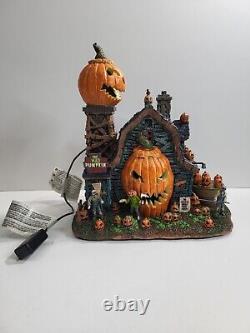 Lemax Spooky Town The Mad Pumpkin Patch Retired #75172 Animated 2017