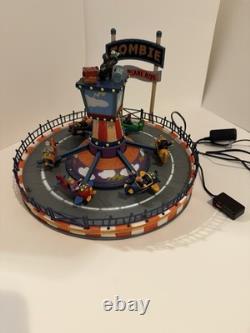 Lemax Spooky Town Zombie Carnival Plane Ride Lights And Sound barely used