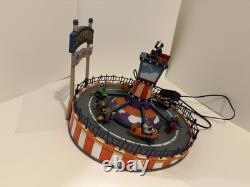 Lemax Spooky Town Zombie Carnival Plane Ride Lights And Sound barely used