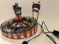 Lemax Spooky Town Zombie Carnival Plane Ride Lights And Sound barely used