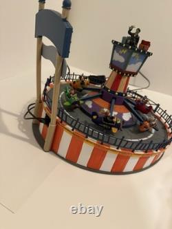Lemax Spooky Town Zombie Carnival Plane Ride Lights And Sound barely used