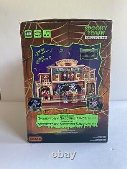 Lemax Spookytown Halloween Shooting Range Lights & Sounds Building