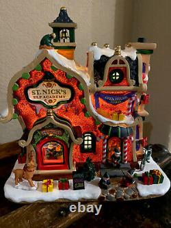 Lemax St. Nick Elf Academy Lighted Christmas Village VHTF! New In Box RARE