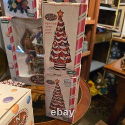 Lemax Sugar'N Spice 18 Pc Village Lot Gingerbread Palace Trees Train Christmas