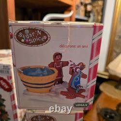 Lemax Sugar'N Spice 18 Pc Village Lot Gingerbread Palace Trees Train Christmas