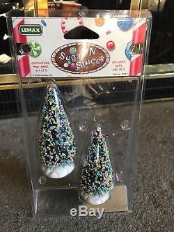 Lemax Sugar N Spice LOT of Accessories Trees, Road, Wall all NEW! Never Used