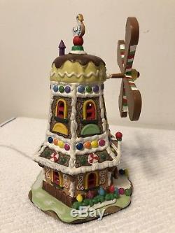 Lemax Sugar N Spice Sweet Breeze Windmill Animated Village House WORKS