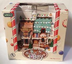 Lemax Sugar N Spice Toy Chest Porcelain Village Light Up House Original Box 6.5