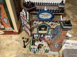 Lemax THE PLAZA RESTAURANT-lighted Holiday Village-Retired