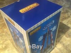 Lemax THE SPINNING SNOWFLAKE Carnival Ride Animated & Music Holiday Village 2020