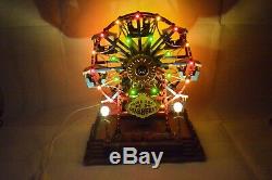 Lemax THE STARBURST FERRIS WHEEL / Animated Lighted Carnival Ride with Music