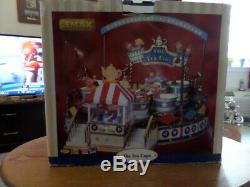 Lemax THE TEA CUPS Animated Lighted Carnival Ride withSounds WithBox Tested
