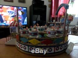 Lemax THE TEA CUPS Animated Lighted Carnival Ride withSounds WithBox Tested