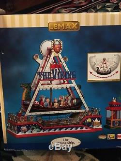 Lemax THE VIKING SHIP Animated Village Collection -Retired- Excellent