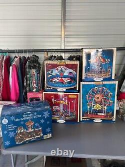 Lemax The Cha-Cha Carnival Ride Lights/Sound/Motion In Box Tested & Working