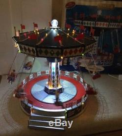 Lemax The Cosmic Swing Village Carnival Amusement Ride #94956 Animated Musical