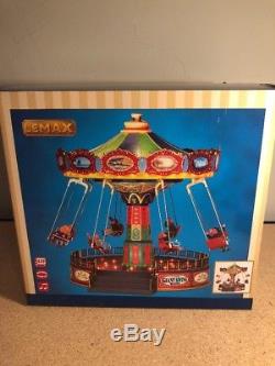 Lemax The Giant Swing Village Carnival Ride Amusement Lights Sounds Animated