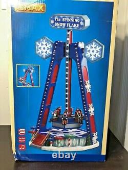 Lemax The Spinning Snowflake Village Carnival Ride Animated Sights And Sounds